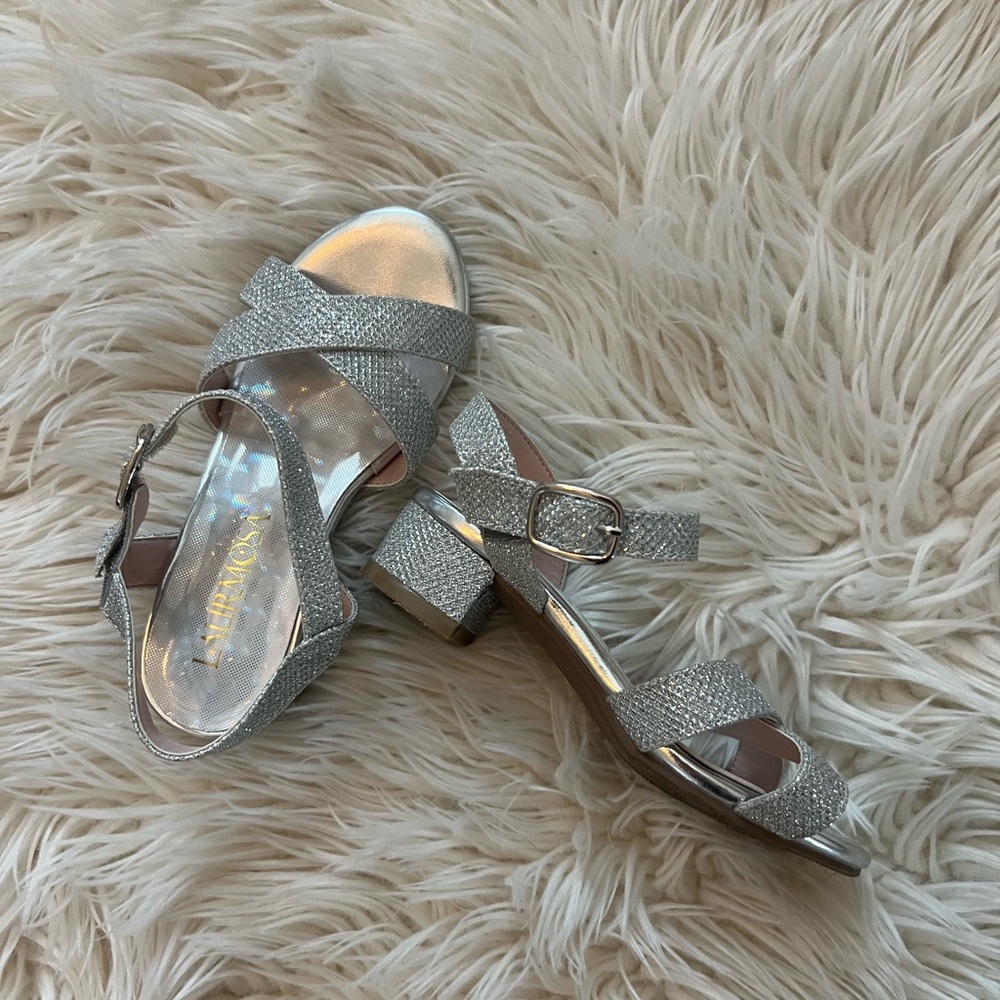 Silver Girls Dress Shoes/ Sandals